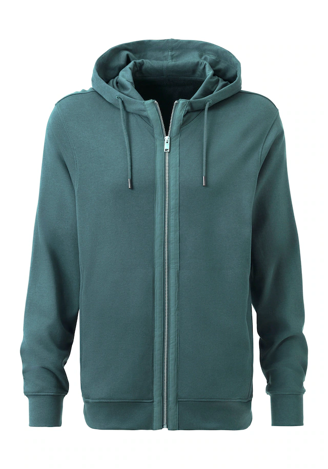 AUTHENTIC LE JOGGER Kapuzensweatjacke Sweatjacke mit Eingrifftaschen aus Baumwoll-Mix