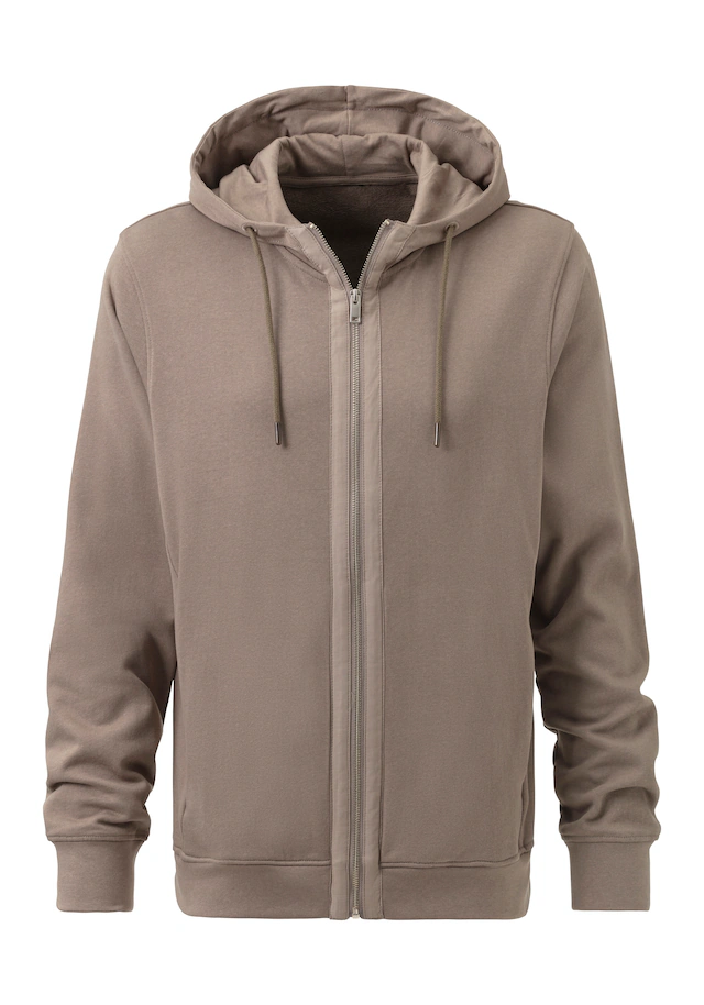 AUTHENTIC LE JOGGER Kapuzensweatjacke Sweatjacke mit Eingrifftaschen aus Baumwoll-Mix