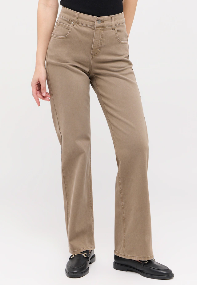 ANGELS Stretch-Jeans »LARA« weite Passform, aus Baumwollmischung, mit Metallreißverschluss