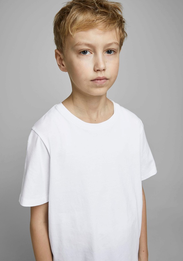 Jack & Jones Junior Rundhalsshirt »JJEORGANIC figurbetont, atmungsaktiv, kombinierbar« unifarben, casual, slim fit, Jersey, Rundhals