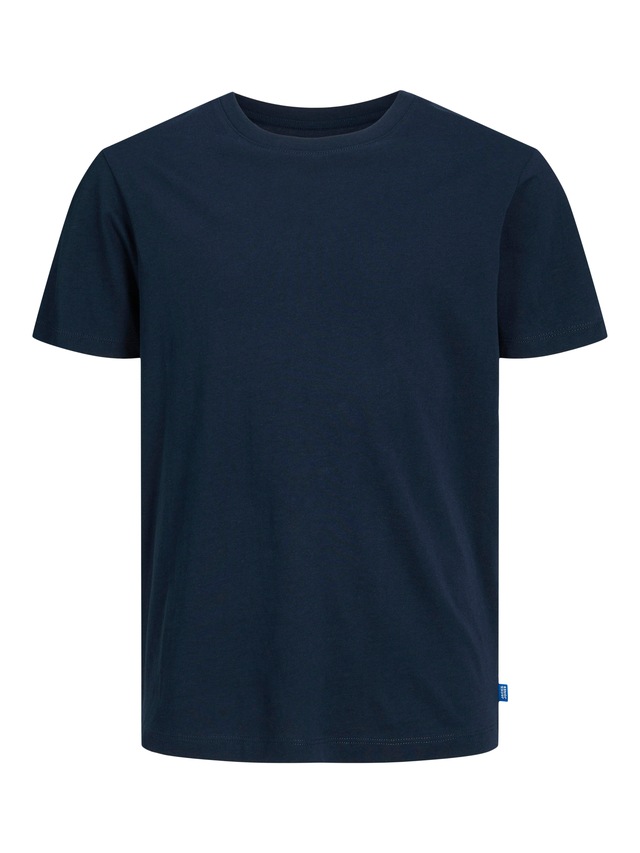 Jack & Jones Junior Rundhalsshirt »JJEORGANIC figurbetont, atmungsaktiv, kombinierbar« unifarben, casual, slim fit, Jersey, Rundhals