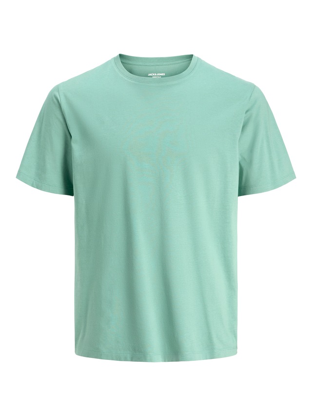 Jack & Jones Junior Rundhalsshirt »JJEORGANIC figurbetont, atmungsaktiv, kombinierbar« unifarben, casual, slim fit, Jersey, Rundhals