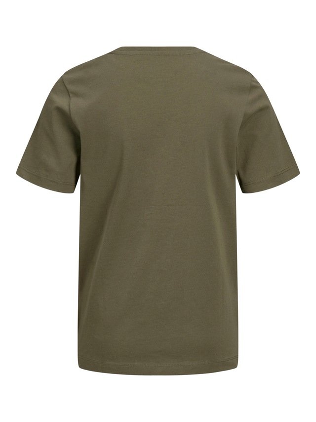Jack & Jones Junior Rundhalsshirt »JJEORGANIC figurbetont, atmungsaktiv, kombinierbar« unifarben, casual, slim fit, Jersey, Rundhals