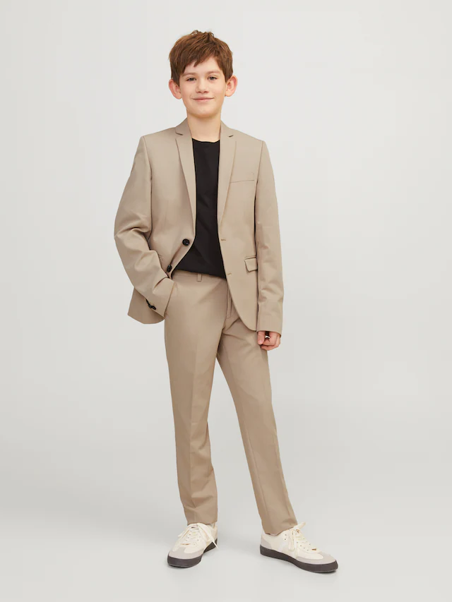 Jack & Jones Junior Anzughose »JPRSOLAR elastisch, pflegeleicht, komfortabel« unifarben, modisch, slim fit, Web