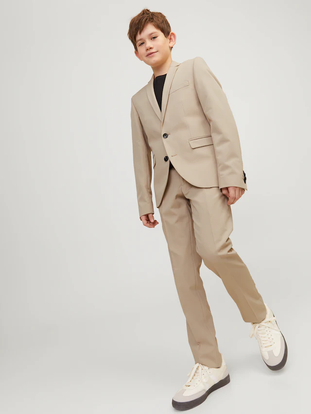 Jack & Jones Junior Anzughose »JPRSOLAR elastisch, pflegeleicht, komfortabel« unifarben, modisch, slim fit, Web