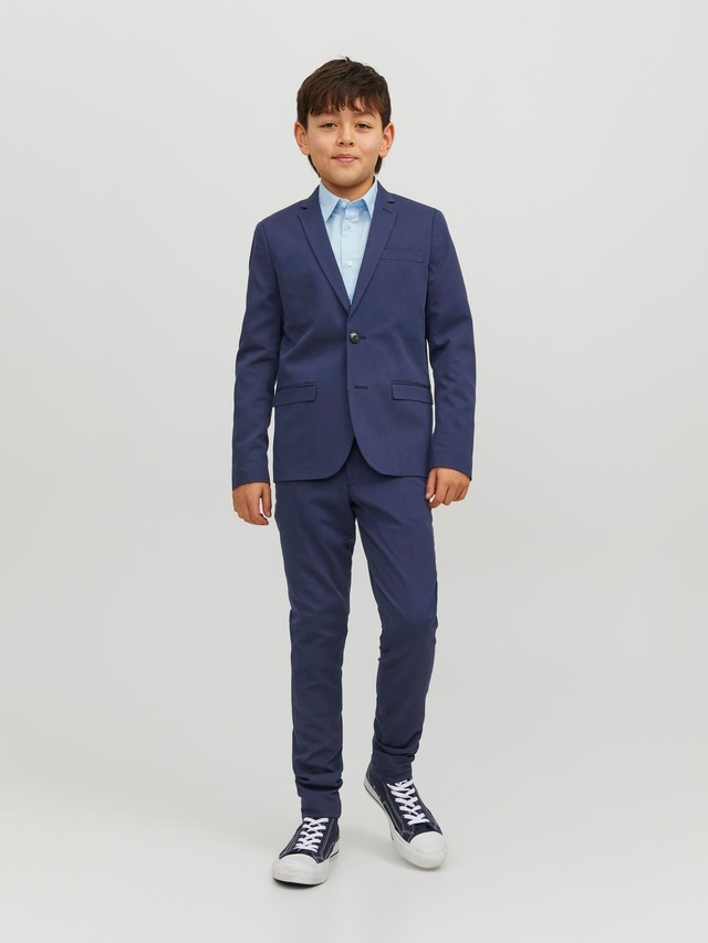 Jack & Jones Junior Anzughose »JPRSOLAR elastisch, pflegeleicht, komfortabel« unifarben, modisch, slim fit, Web