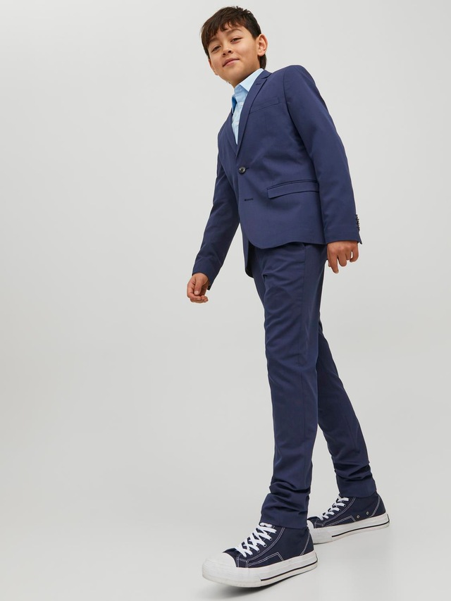 Jack & Jones Junior Anzughose »JPRSOLAR elastisch, pflegeleicht, komfortabel« unifarben, modisch, slim fit, Web