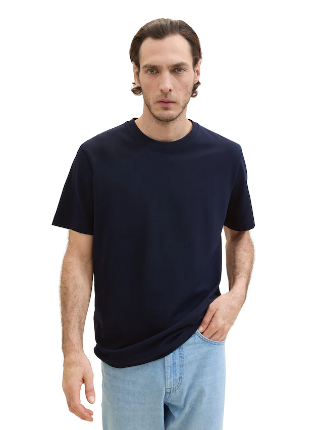 TOM TAILOR T-Shirt mit Pique Struktur