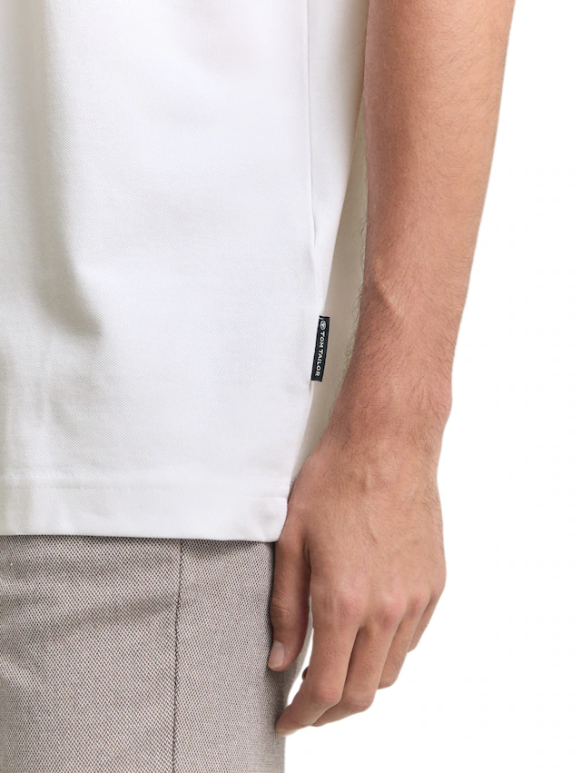 TOM TAILOR T-Shirt mit Pique Struktur