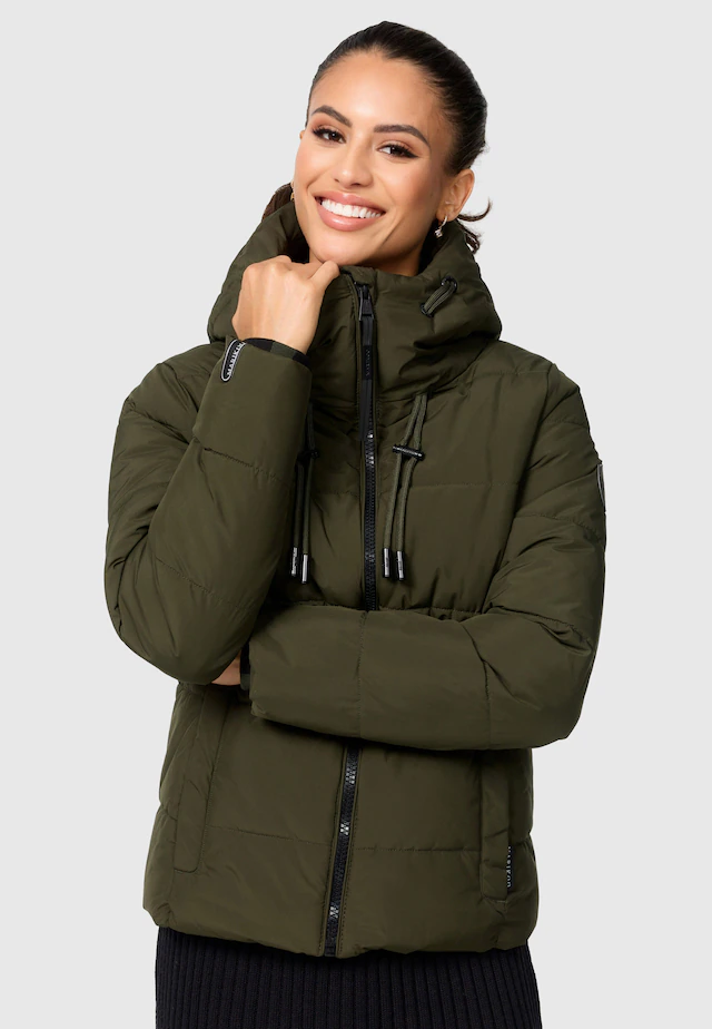 Marikoo Winterjacke »Shimoaa XVI« Mit breiter Steppung und großer Kapuze