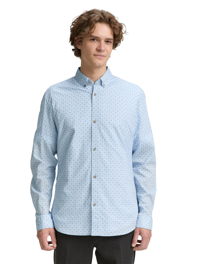 TOM TAILOR Denim Langarmhemd »POPLIN« mit Streifenmuster