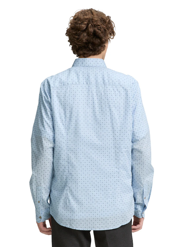 TOM TAILOR Denim Langarmhemd »POPLIN« mit Streifenmuster