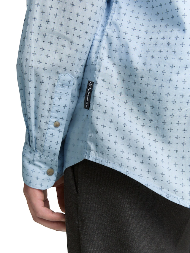 TOM TAILOR Denim Langarmhemd »POPLIN« mit Streifenmuster