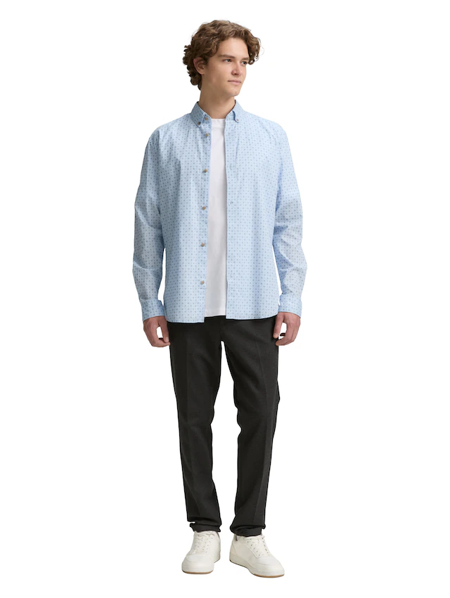 TOM TAILOR Denim Langarmhemd »POPLIN« mit Streifenmuster