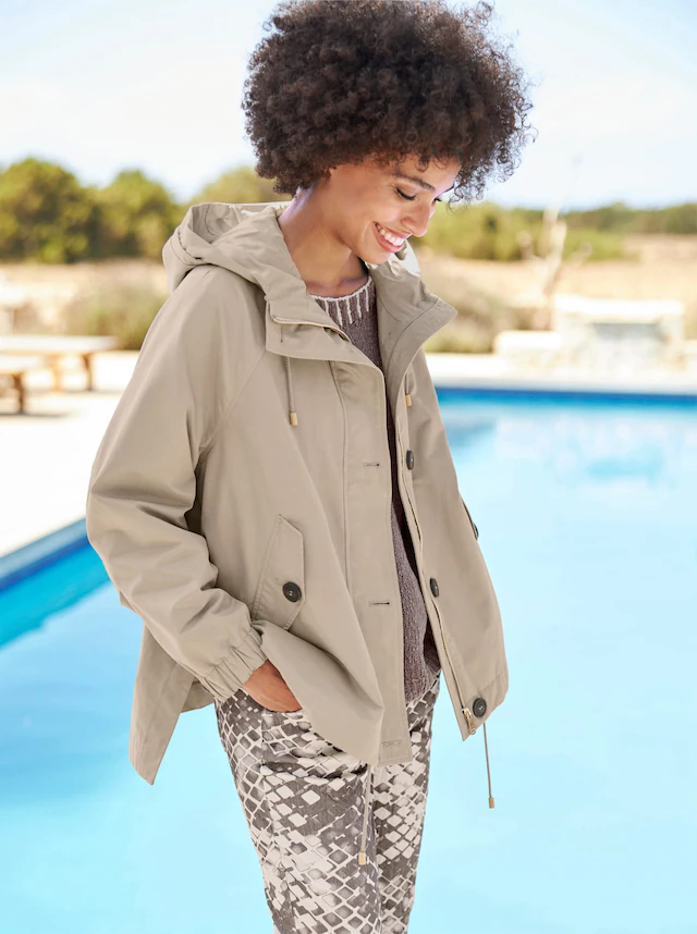 heine Outdoorjacke mit Kapuze