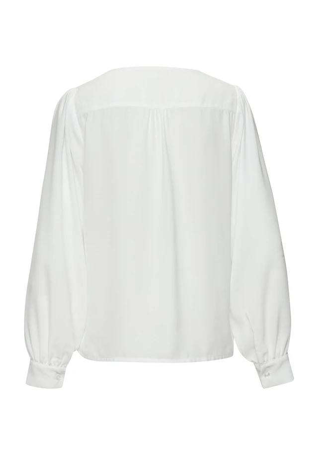 LASCANA Langarmbluse »mit Reißverschlussdetail vorn« elegante Damenbluse, lockeres Blusenshirt, Business-Look, festlich