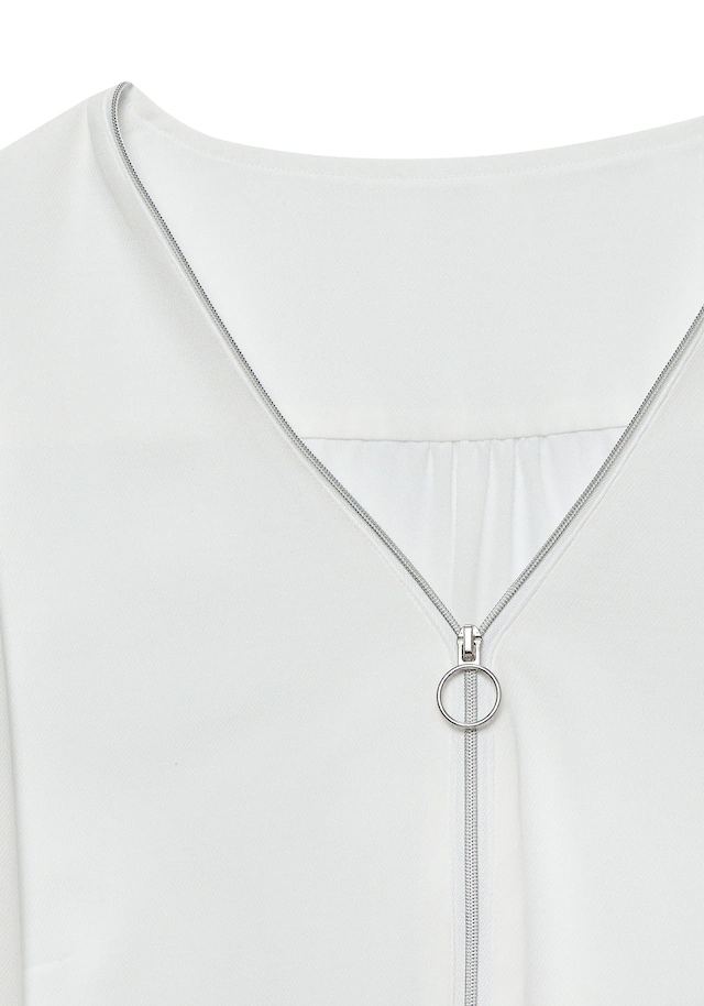 LASCANA Langarmbluse »mit Reißverschlussdetail vorn« elegante Damenbluse, lockeres Blusenshirt, Business-Look, festlich