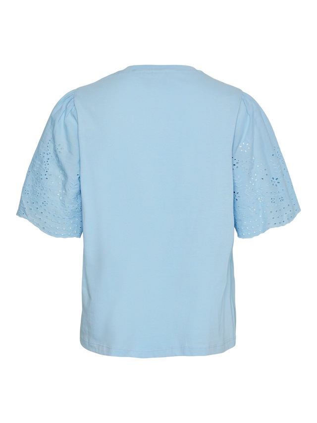 Y.A.S Kurzarmshirt »YASLEX SS TOP W. EMB SLEEVES S. NOOS« mit Lochstickerei