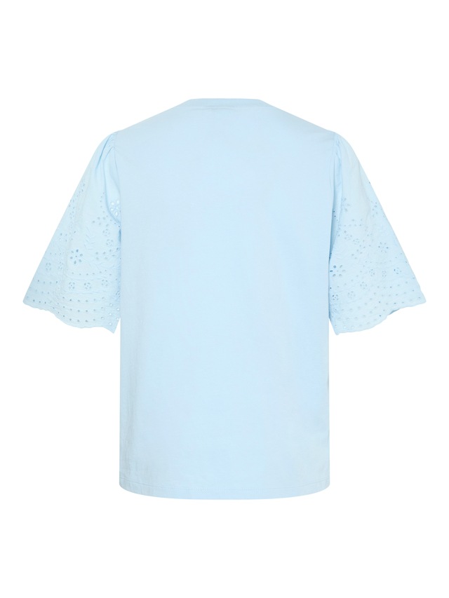 Y.A.S Kurzarmshirt »YASLEX SS TOP W. EMB SLEEVES S. NOOS« mit Lochstickerei