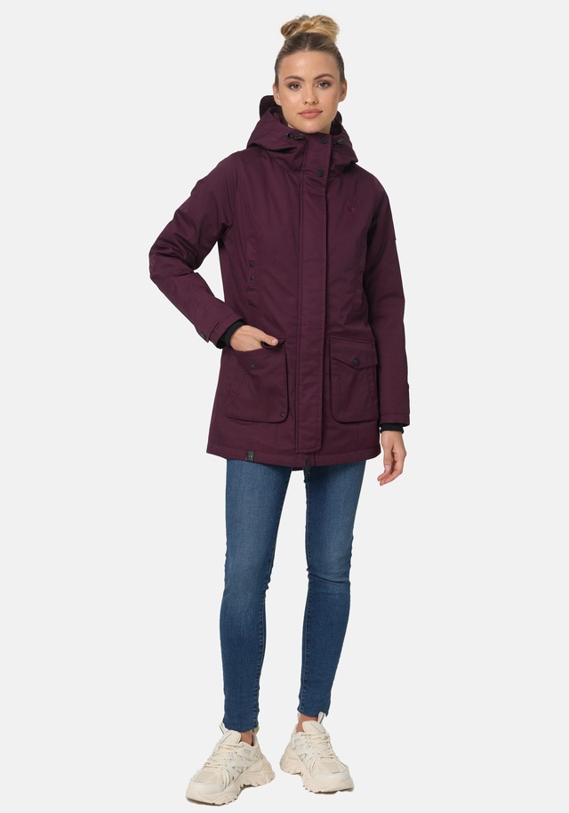 Navahoo Parka »Brinjaa« mit Kapuze Modischer Winter Kurzmantel mit zahlreichen Taschen