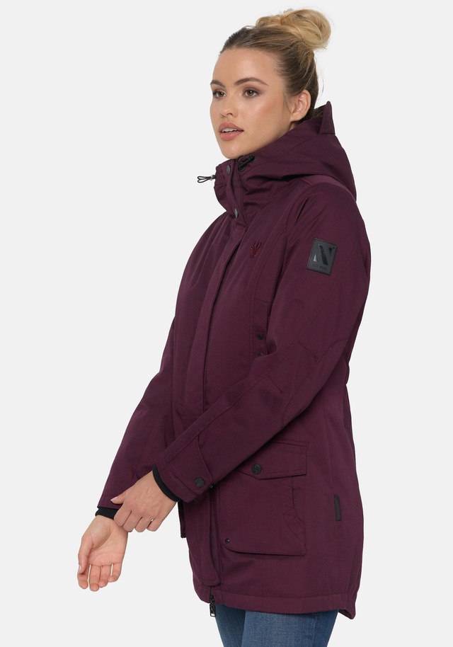 Navahoo Parka »Brinjaa« mit Kapuze Modischer Winter Kurzmantel mit zahlreichen Taschen