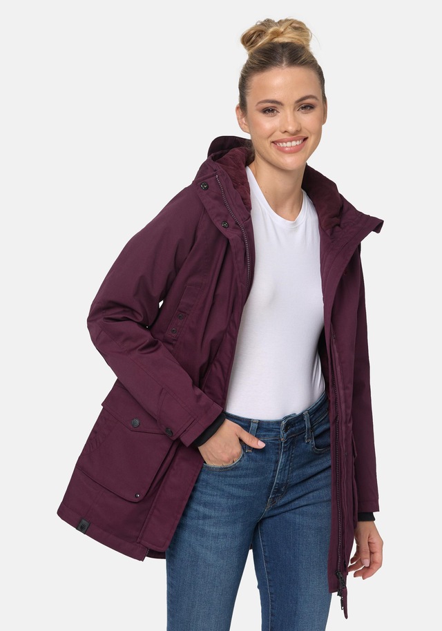 Navahoo Parka »Brinjaa« mit Kapuze Modischer Winter Kurzmantel mit zahlreichen Taschen