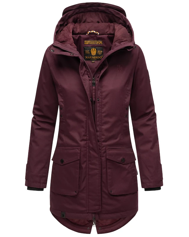 Navahoo Parka »Brinjaa« mit Kapuze Modischer Winter Kurzmantel mit zahlreichen Taschen