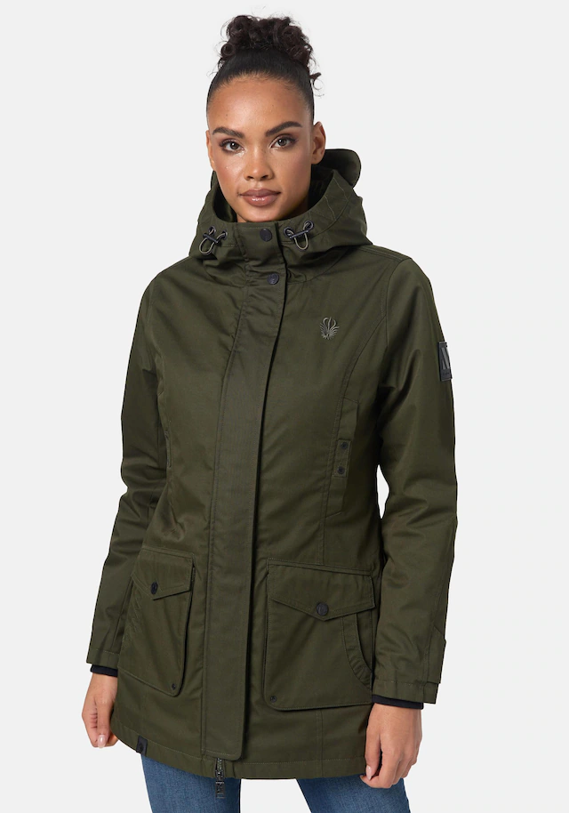 Navahoo Parka »Brinjaa« mit Kapuze Modischer Winter Kurzmantel mit zahlreichen Taschen