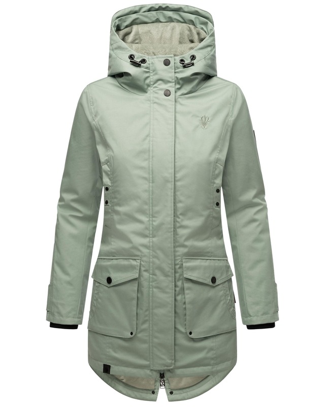 Navahoo Parka »Brinjaa« mit Kapuze Modischer Winter Kurzmantel mit zahlreichen Taschen