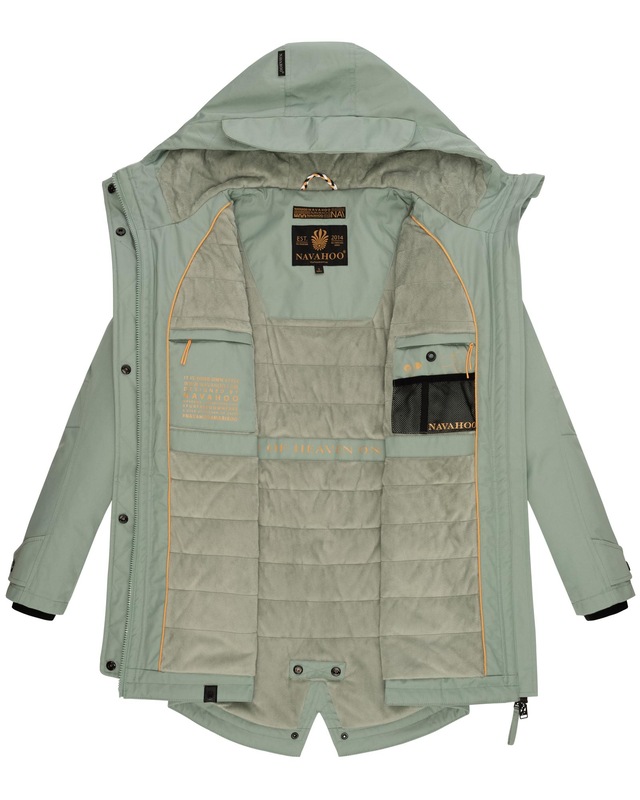 Navahoo Parka »Brinjaa« mit Kapuze Modischer Winter Kurzmantel mit zahlreichen Taschen