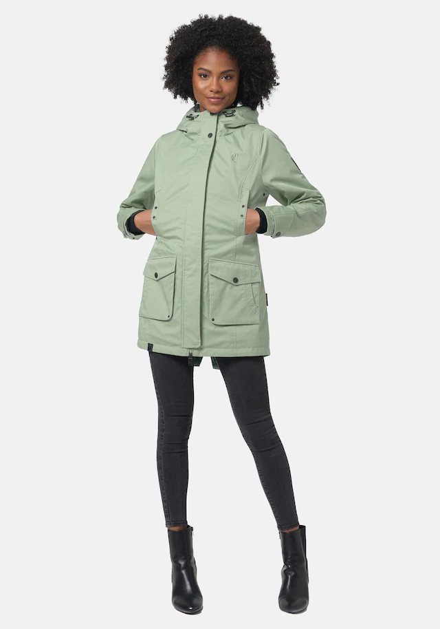 Navahoo Parka »Brinjaa« mit Kapuze Modischer Winter Kurzmantel mit zahlreichen Taschen