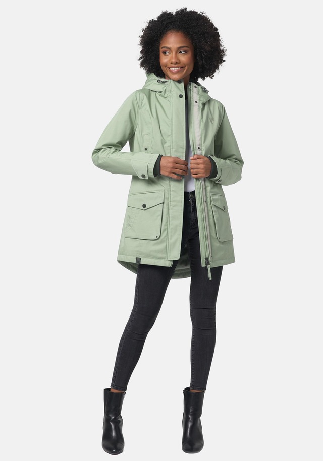 Navahoo Parka »Brinjaa« mit Kapuze Modischer Winter Kurzmantel mit zahlreichen Taschen