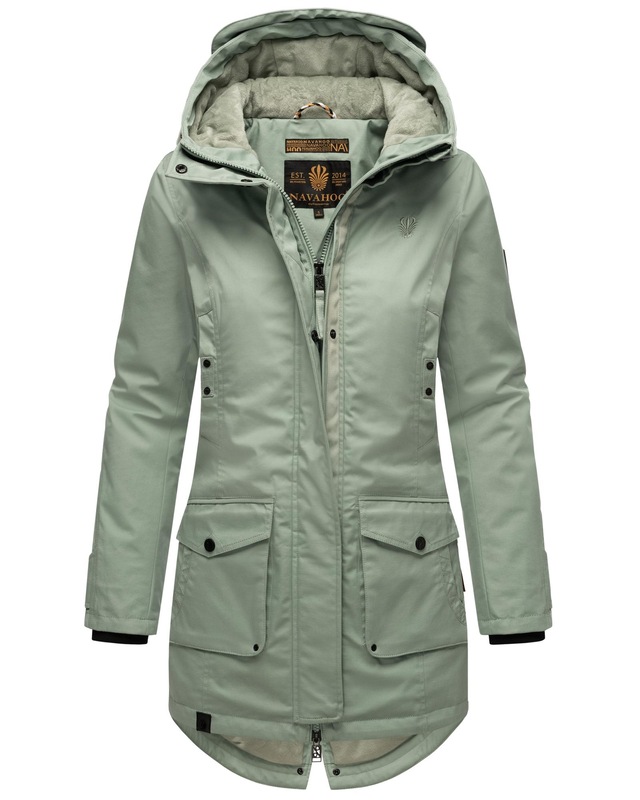 Navahoo Parka »Brinjaa« mit Kapuze Modischer Winter Kurzmantel mit zahlreichen Taschen
