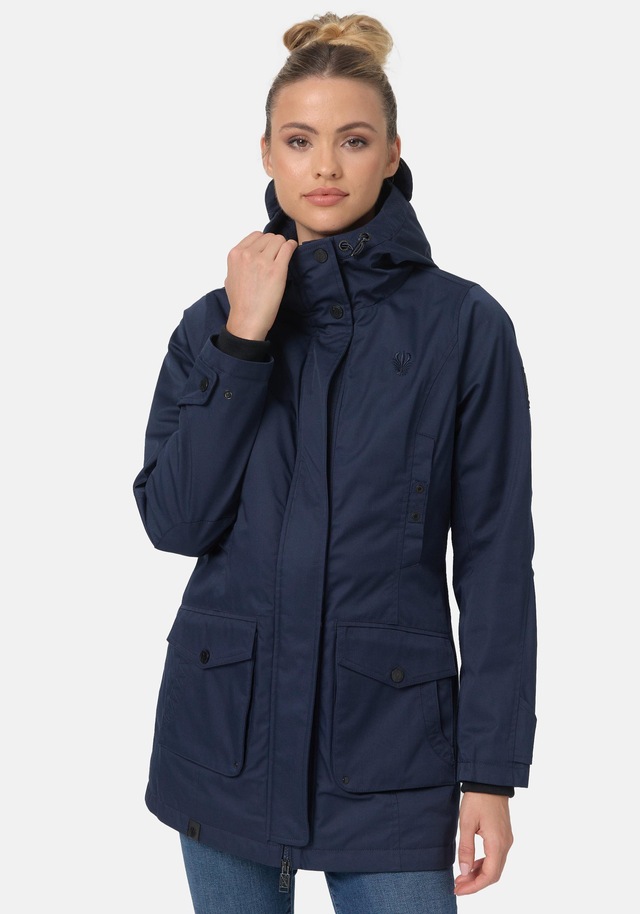 Navahoo Parka »Brinjaa« mit Kapuze Modischer Winter Kurzmantel mit zahlreichen Taschen