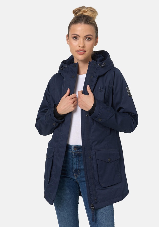 Navahoo Parka »Brinjaa« mit Kapuze Modischer Winter Kurzmantel mit zahlreichen Taschen