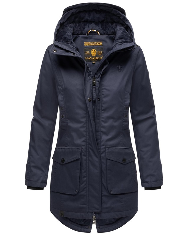 Navahoo Parka »Brinjaa« mit Kapuze Modischer Winter Kurzmantel mit zahlreichen Taschen