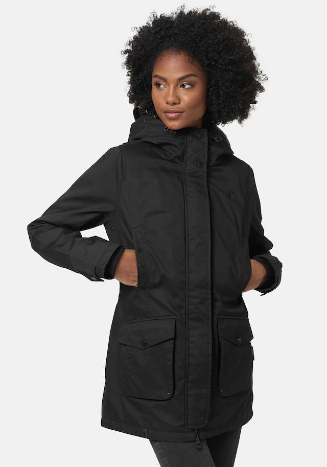 Navahoo Parka »Brinjaa« mit Kapuze Modischer Winter Kurzmantel mit zahlreichen Taschen