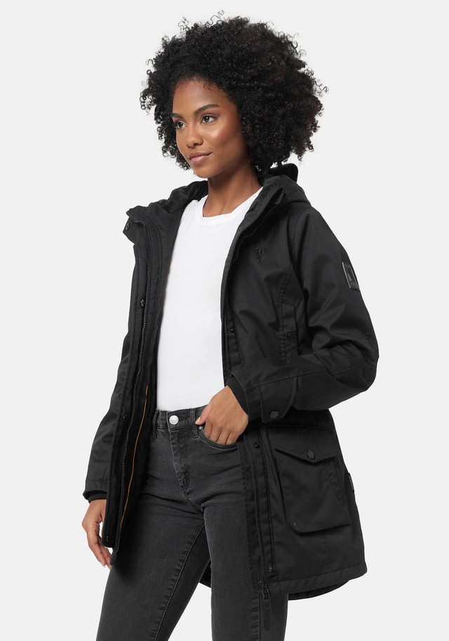Navahoo Parka »Brinjaa« mit Kapuze Modischer Winter Kurzmantel mit zahlreichen Taschen
