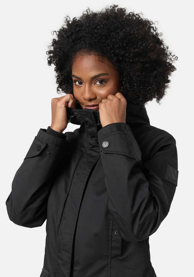 Navahoo Parka »Brinjaa« mit Kapuze Modischer Winter Kurzmantel mit zahlreichen Taschen