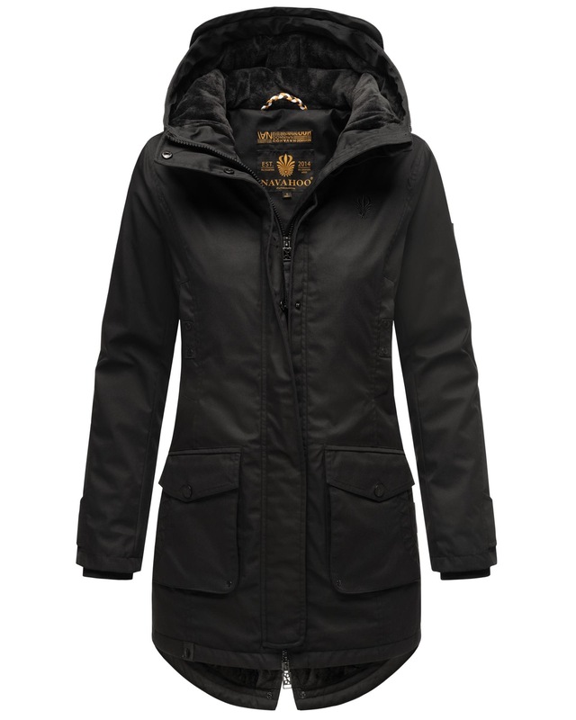 Navahoo Parka »Brinjaa« mit Kapuze Modischer Winter Kurzmantel mit zahlreichen Taschen