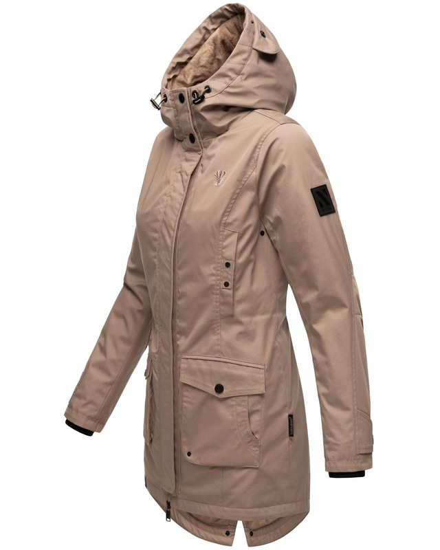 Navahoo Parka »Brinjaa« mit Kapuze Modischer Winter Kurzmantel mit zahlreichen Taschen