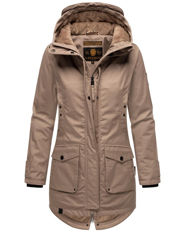 Navahoo Parka »Brinjaa« mit Kapuze Modischer Winter Kurzmantel mit zahlreichen Taschen