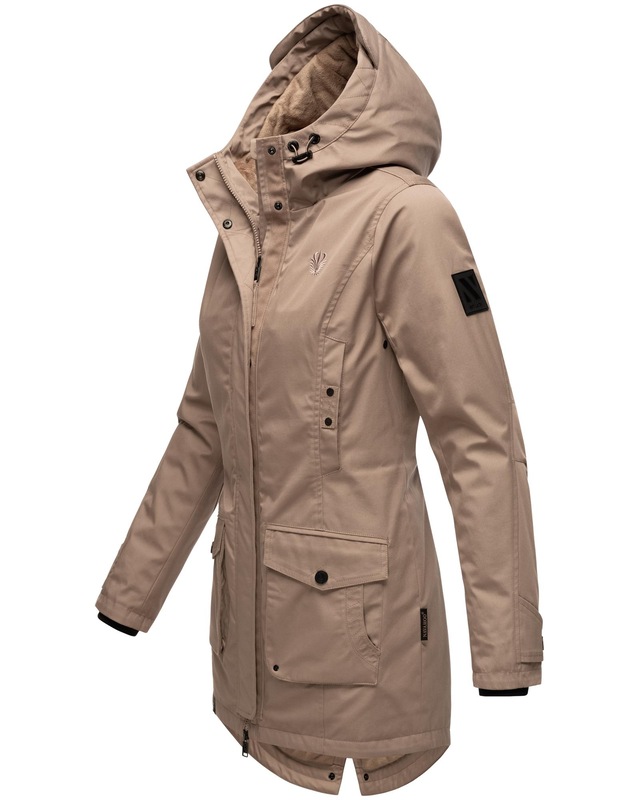 Navahoo Parka »Brinjaa« mit Kapuze Modischer Winter Kurzmantel mit zahlreichen Taschen