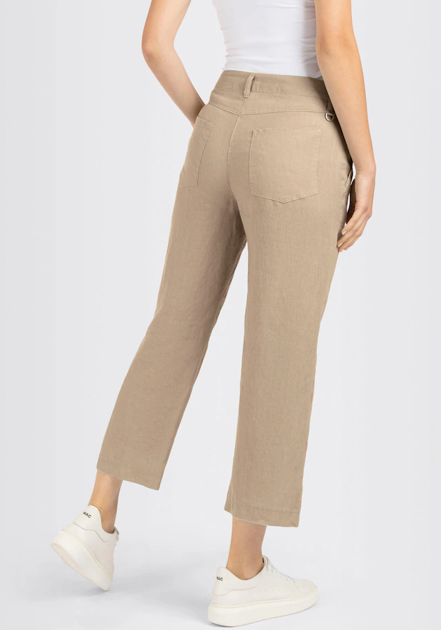 MAC Leinenhose »NORA cropped« Sommerhose temperaturausgleichend und angenehm auf der Haut
