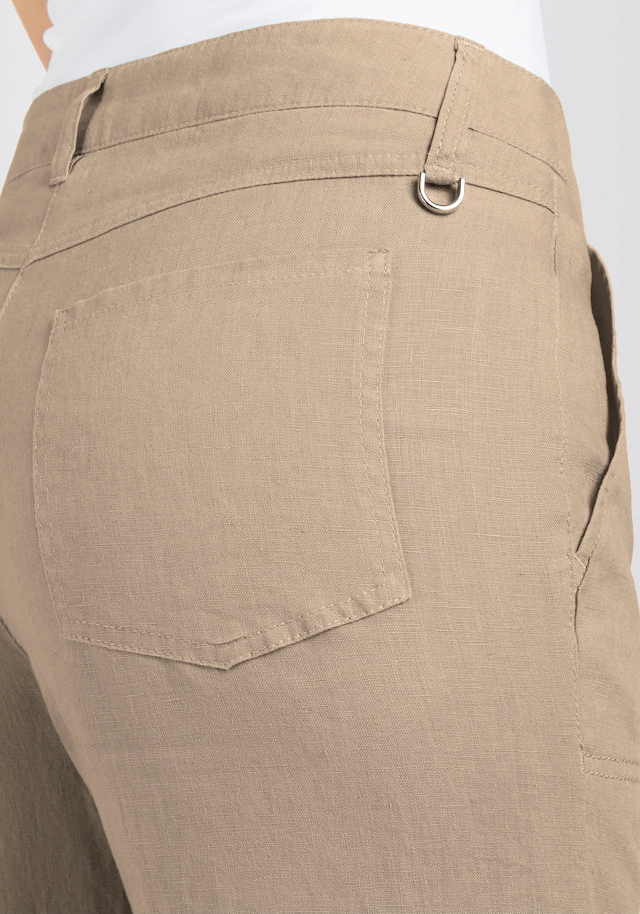 MAC Leinenhose »NORA cropped« Sommerhose temperaturausgleichend und angenehm auf der Haut