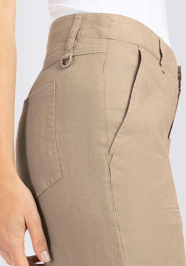 MAC Leinenhose »NORA cropped« Sommerhose temperaturausgleichend und angenehm auf der Haut
