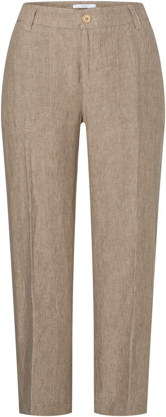 MAC Leinenhose »NORA cropped« Sommerhose temperaturausgleichend und angenehm auf der Haut