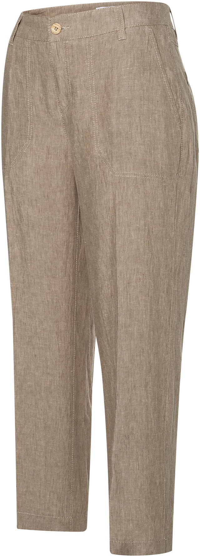 MAC Leinenhose »NORA cropped« Sommerhose temperaturausgleichend und angenehm auf der Haut