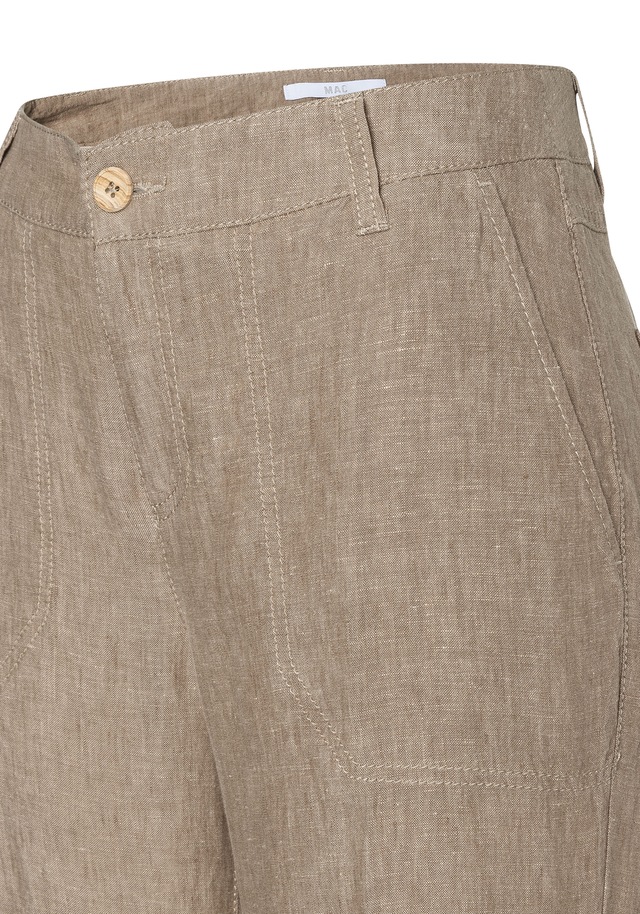 MAC Leinenhose »NORA cropped« Sommerhose temperaturausgleichend und angenehm auf der Haut