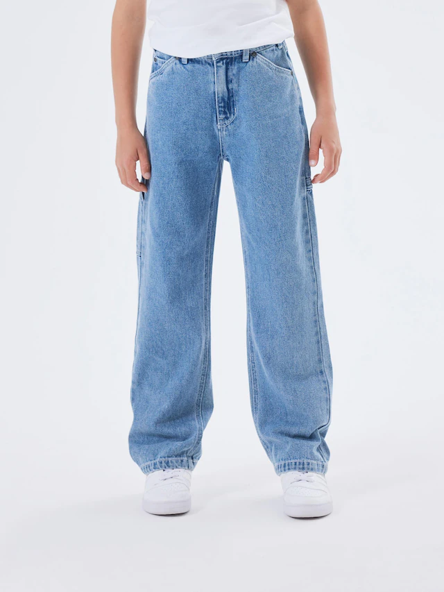 Name It 5-Pocket-Jeans »NKMRYAN für Jungen mit geradem Bein und 5-Pocket-Style« unifarben, casual, straight fit, Baumwolle, Denim